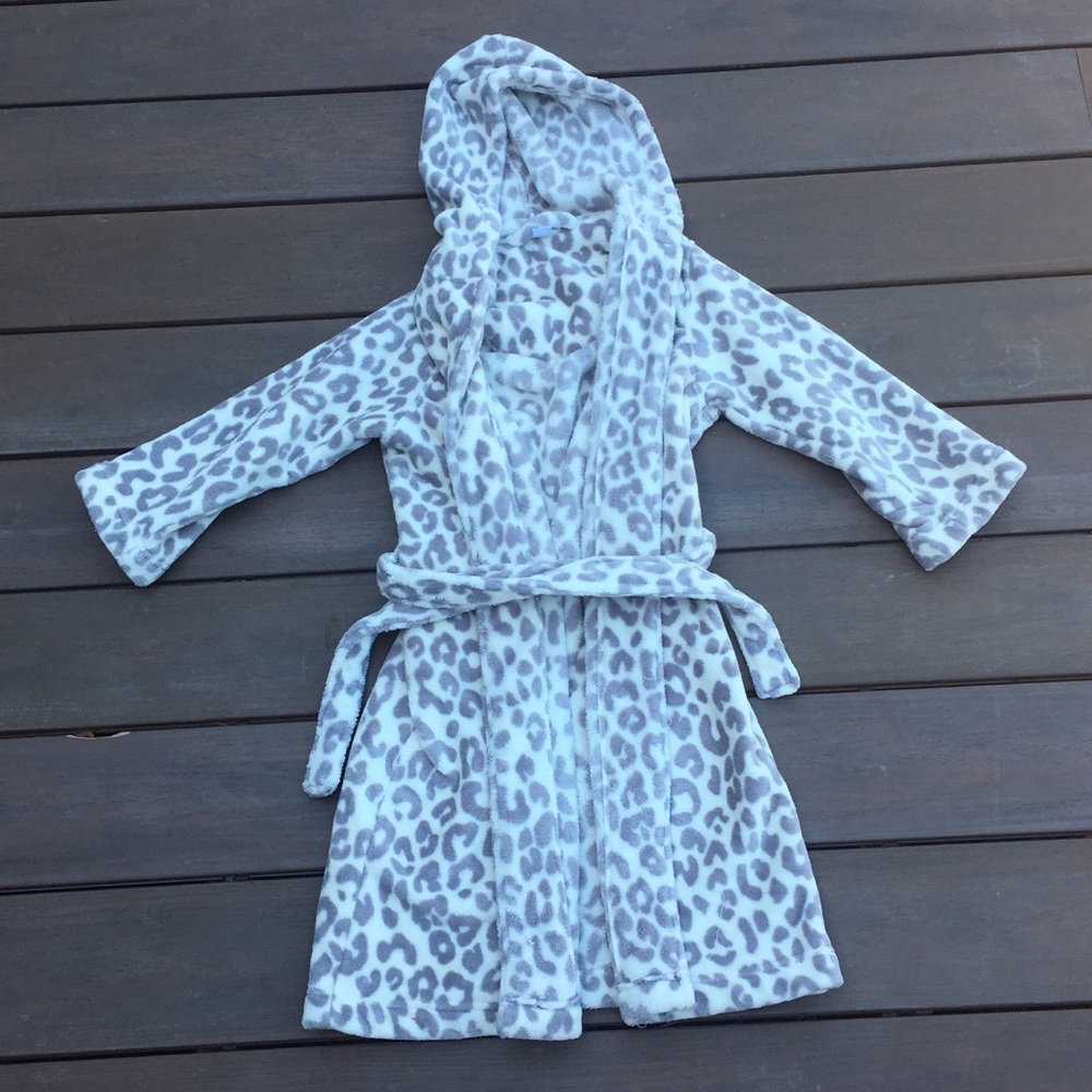 KIDS cheetah print robe